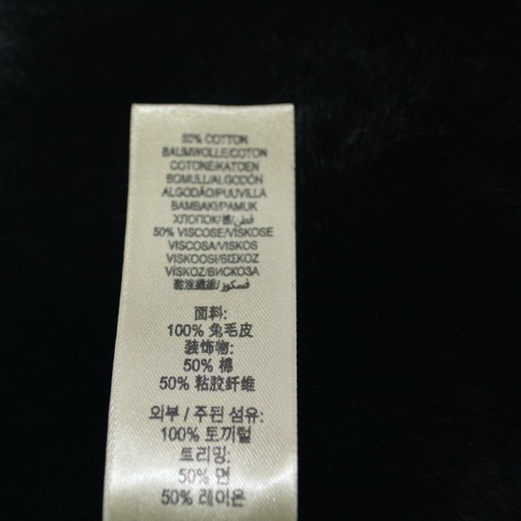 NWT BURBERRY RABBIT FUR COLLAR WITH RIBBON SCARF WRAP - Picture 8 of 9